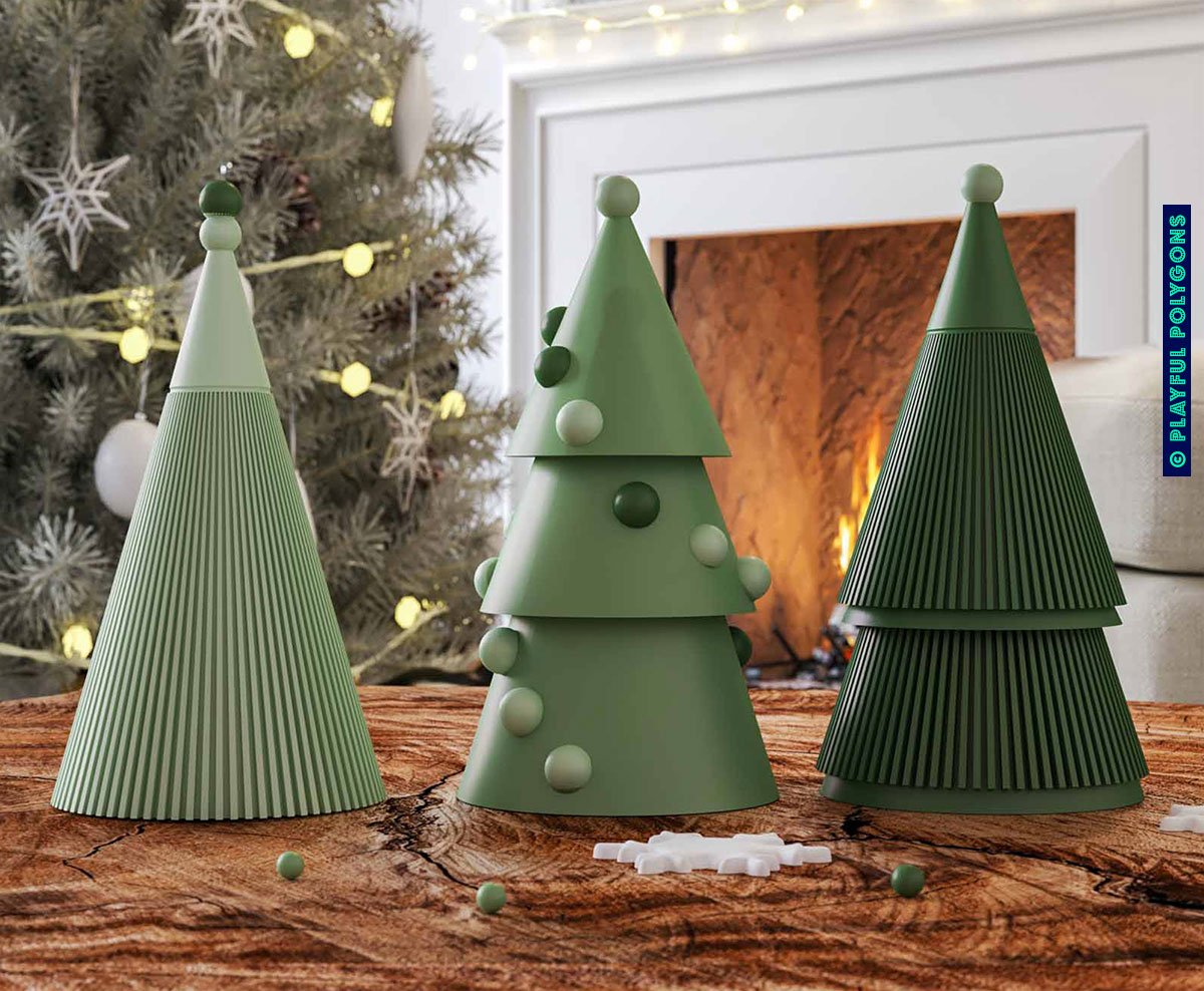 Chritmas-Tree-Ornament-for-3D-Printing Christmas Tree STL for 3D printing